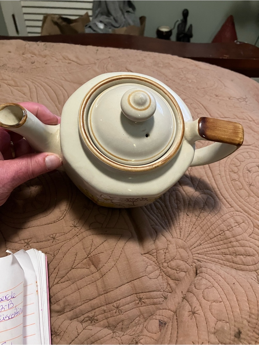 Vintage Jl Stonecrest Stoneware Teapot - Picture 5 of 9